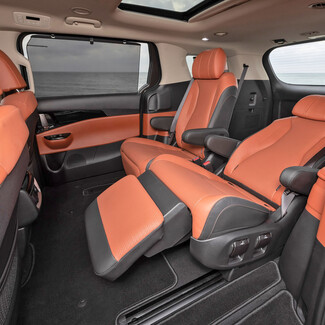 Коврики на KIA Carnival IV 7 мест с оттоманками 2020 - 2025 в Санкт-Петербурге