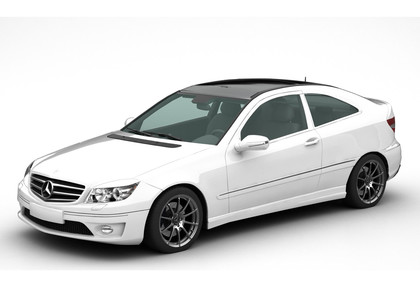 Ворсовые коврики на Mercedes CLC (CL203) 2008 - 2011 в Санкт-Петербурге